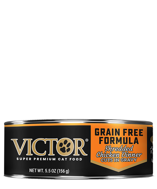 Victor Shredded Chicken Dinner Grain Free Canned Cat Food