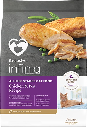 Infinia Chicken & Pea Cat Food